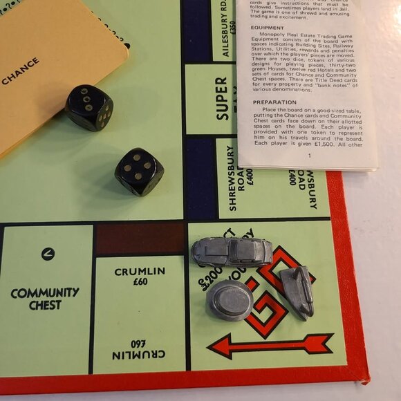 Vintage Monopoly Irish Edition 1970s (Missing 2 Pawns) - Picture 5 of 10